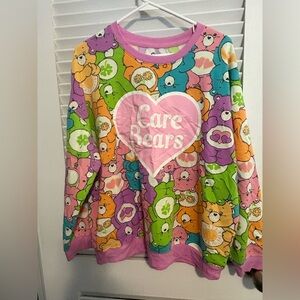 Women’s Care Bears eclectic sweatshirt. Size L, never worn